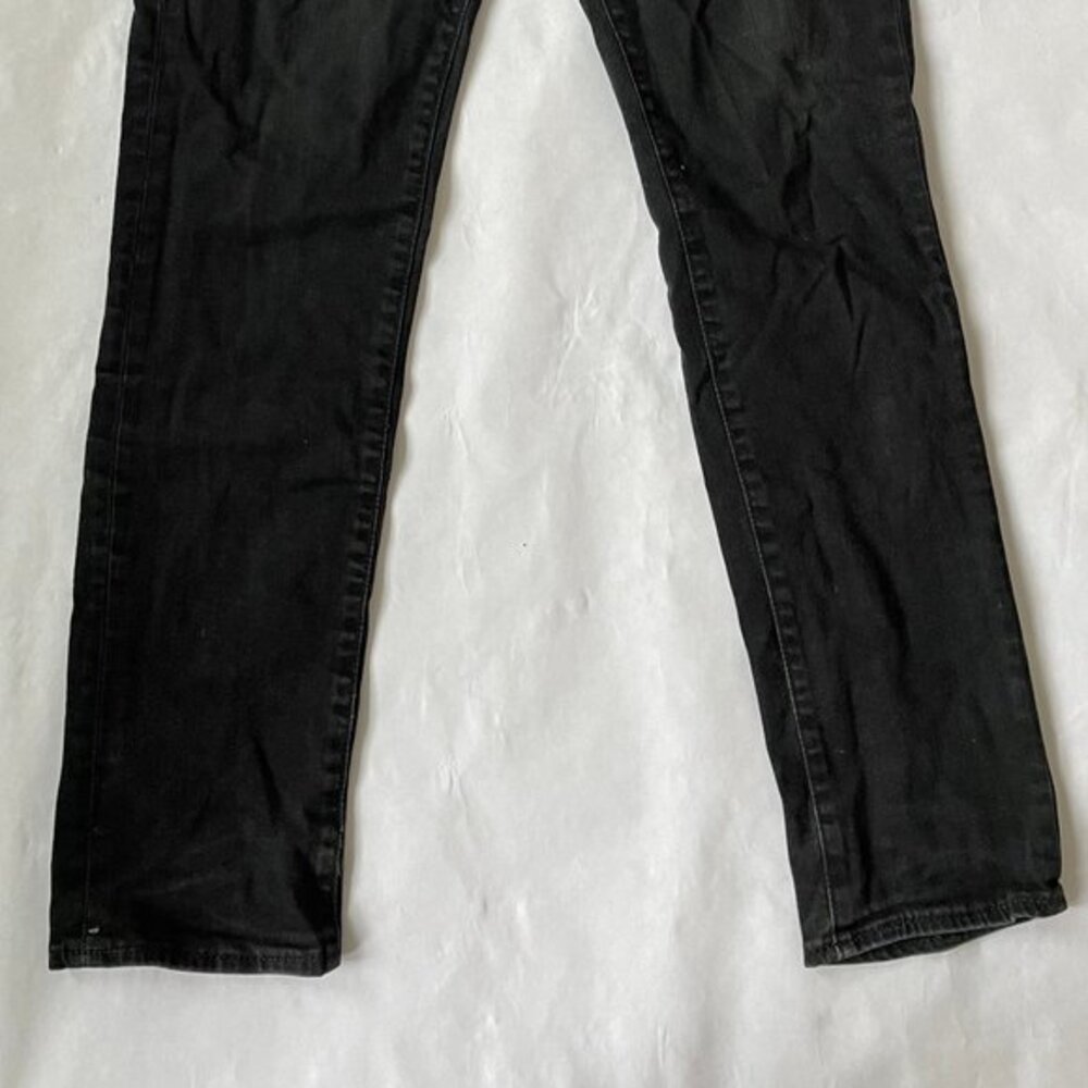 Levis 511 Mens Slim Fit Jeans Classic Black Wash Denim Pants V2 - Picture 4 of 5